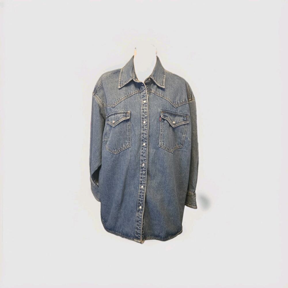 Levi's Woman's Plus Size Relaxed Heavy Denim Top/Jacket SZ 2X